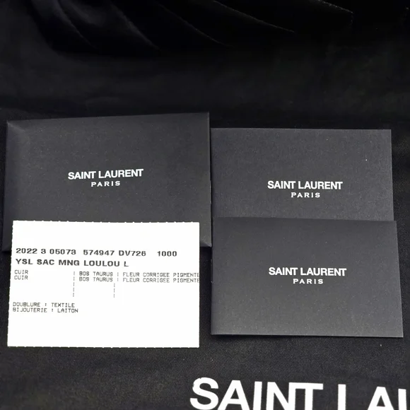 Large Saint Laurent LouLou Shoulder Bag. NEW! - Picture 2 of 16